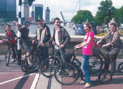 familie Derks uit in Rotterdam, even uit Wijchen